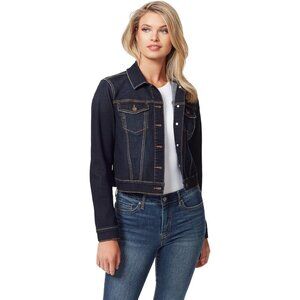 Women's Basic Pixie Classic Casual Feminine Fit Crop Jean Jacket Denim Sevy